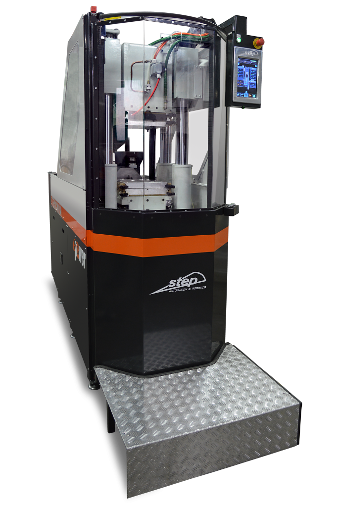 E-POWER 300 single-colour electric vertical press for shoe soles, front view