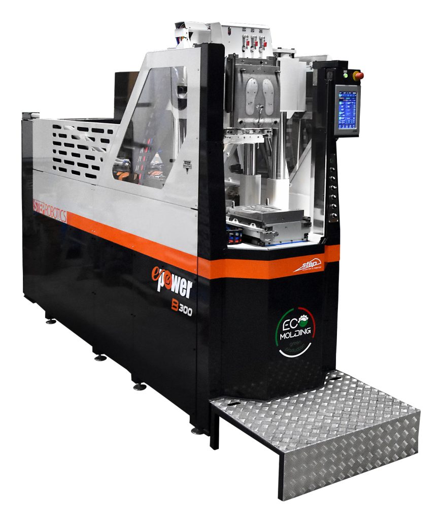 Pressa elettrica E-POWER B300 bicolore per fondi termoplastici e vulcanizzati