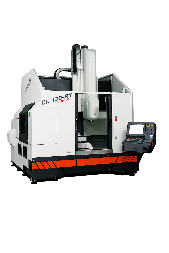 Centro di lavoro CNC a 5 assi CL130-RT Steprobotics con magazzino pallet integrato
