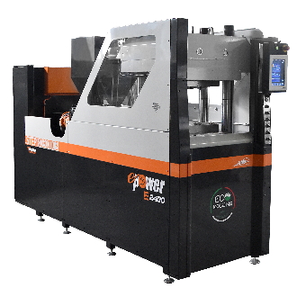 E-POWER E-2400 electric vertical press for crosslinked EVA soles
