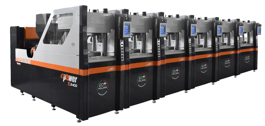 Moulding sequence of the E-POWER 2400 electric press, cycle phases
