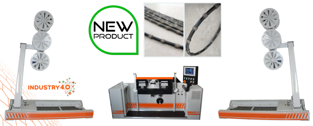 WIREGUM-01: cold rubber coating unit and wire storage with servo-driven transfer towers