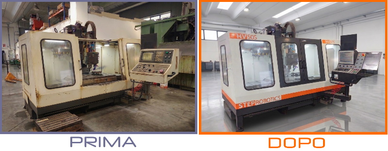 Revamping del centro di lavoro Hartford HV35A con nuovo controllo numerico